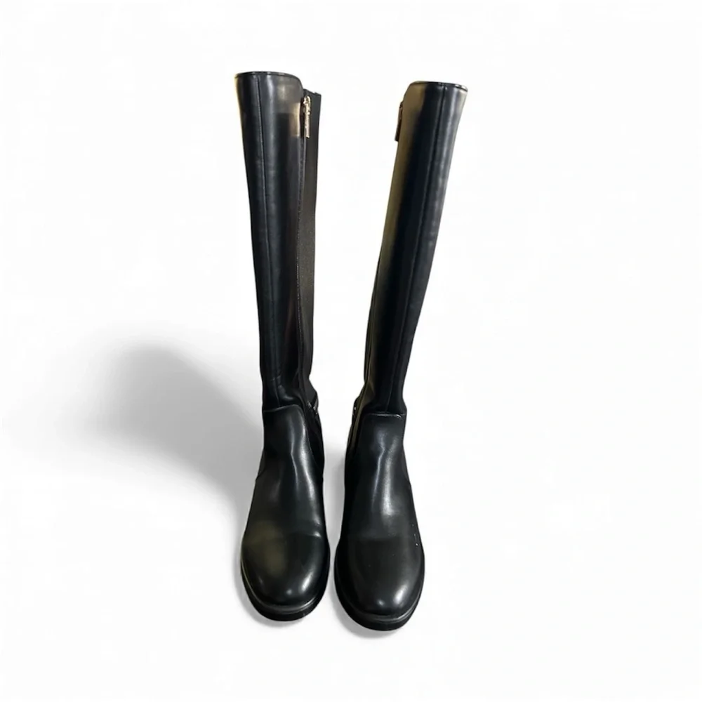 Tommy Hilfiger Imizza Elegant Black Riding Boots sz 7.5 new,,3A